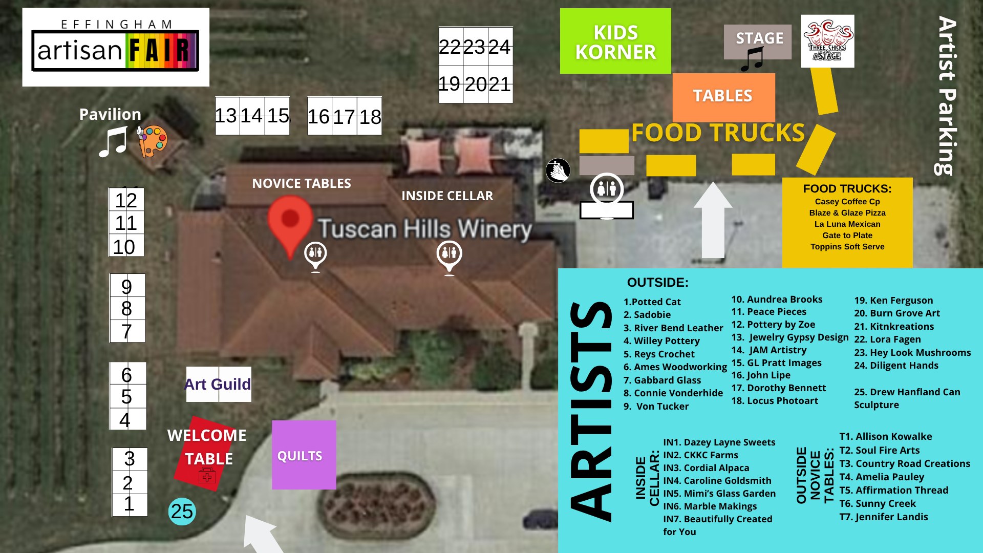 Artisan Fair Map