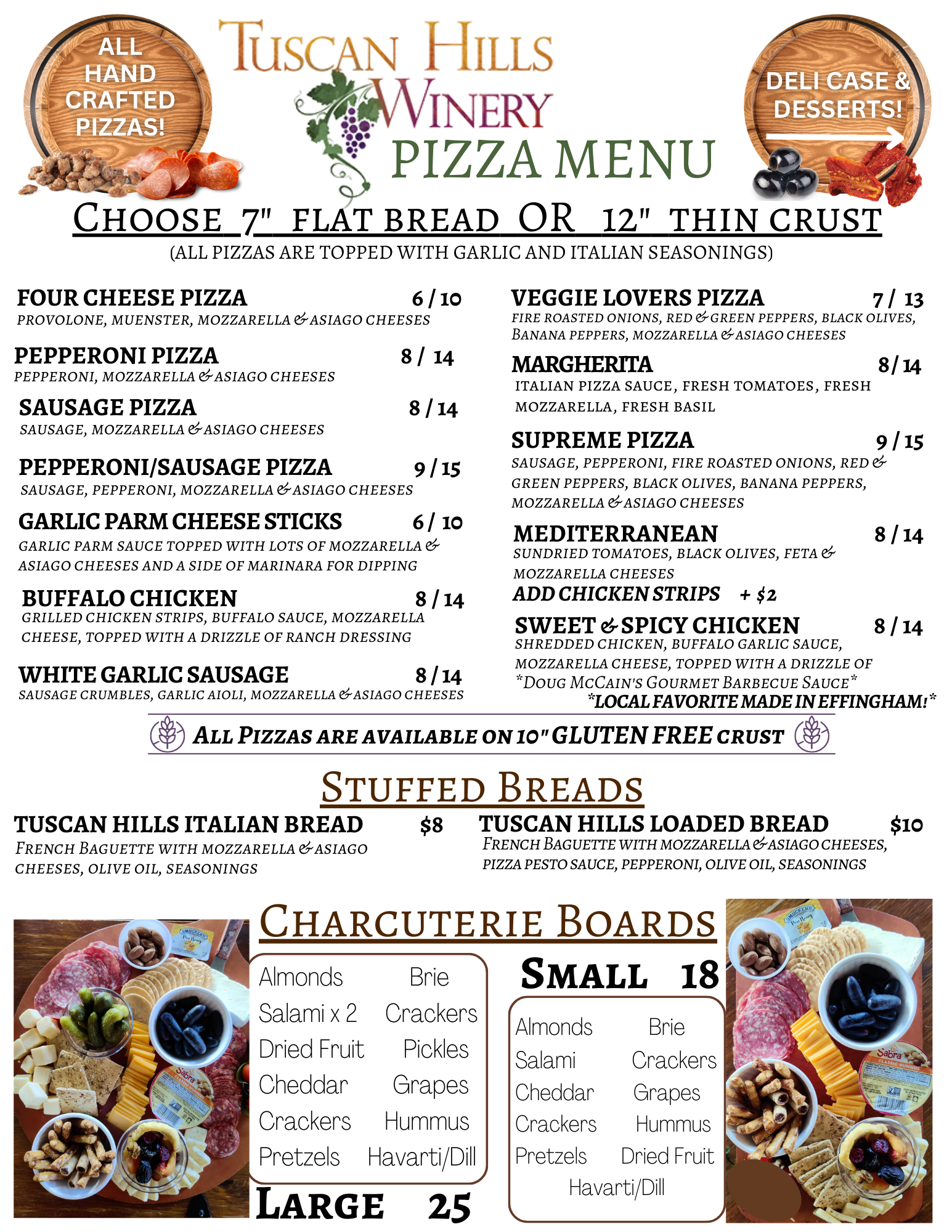 pizza menu