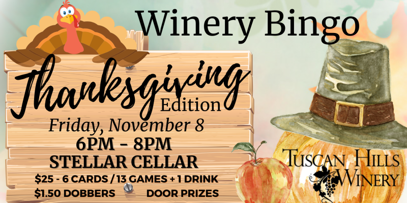 WineryBingo Thanksgiving