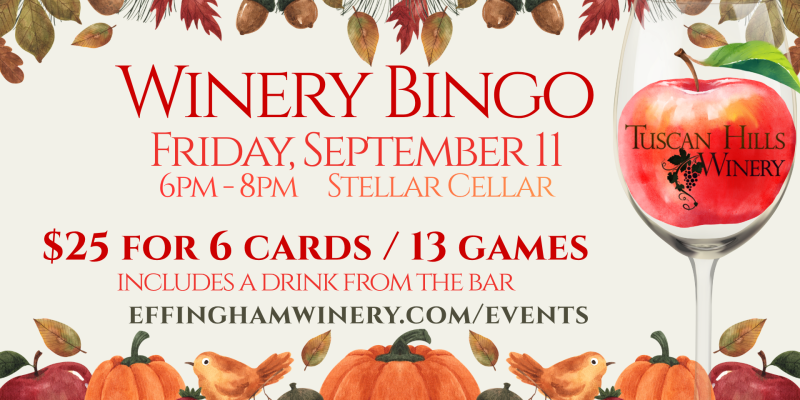 Winery Bingo September